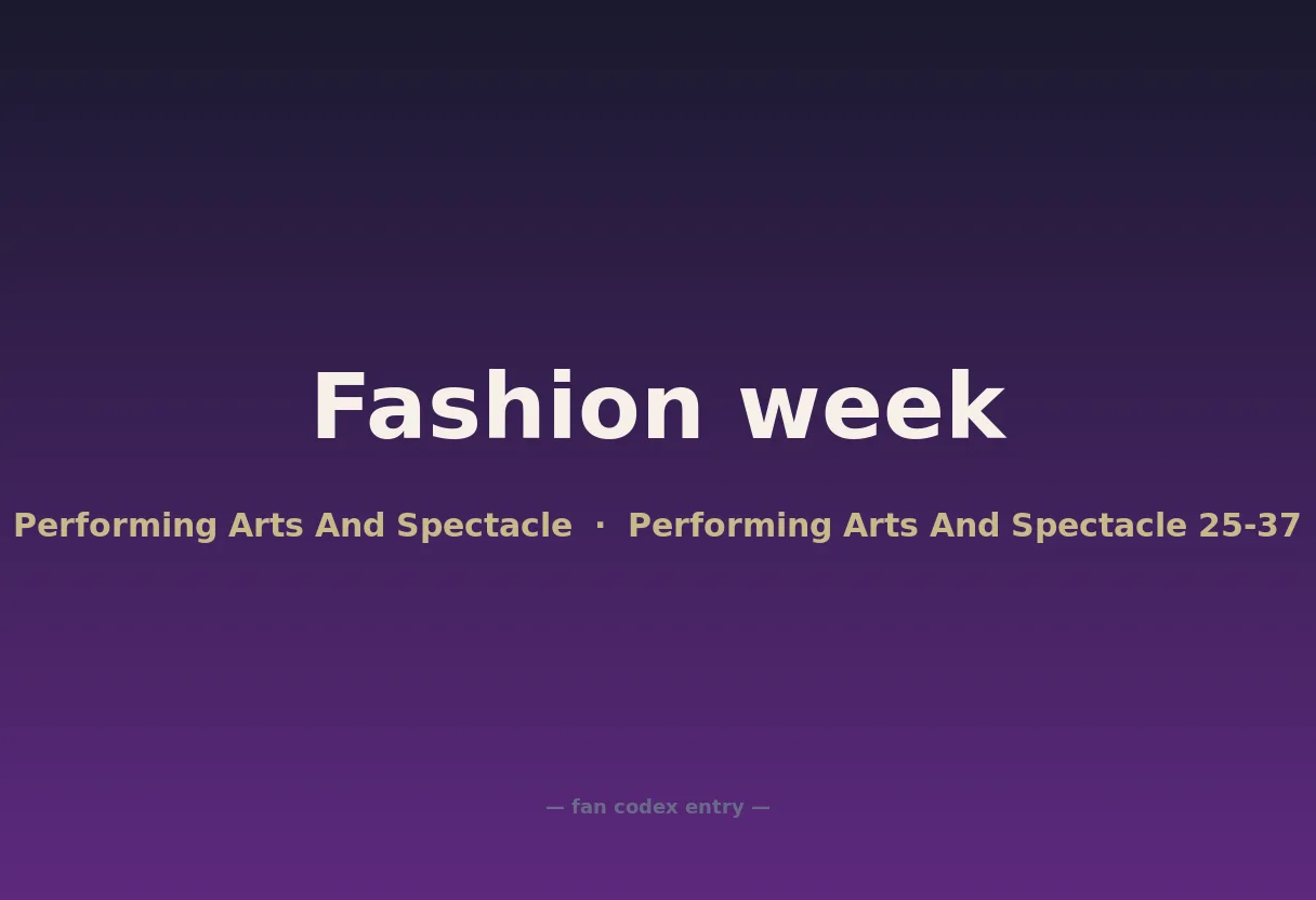 Fashion week