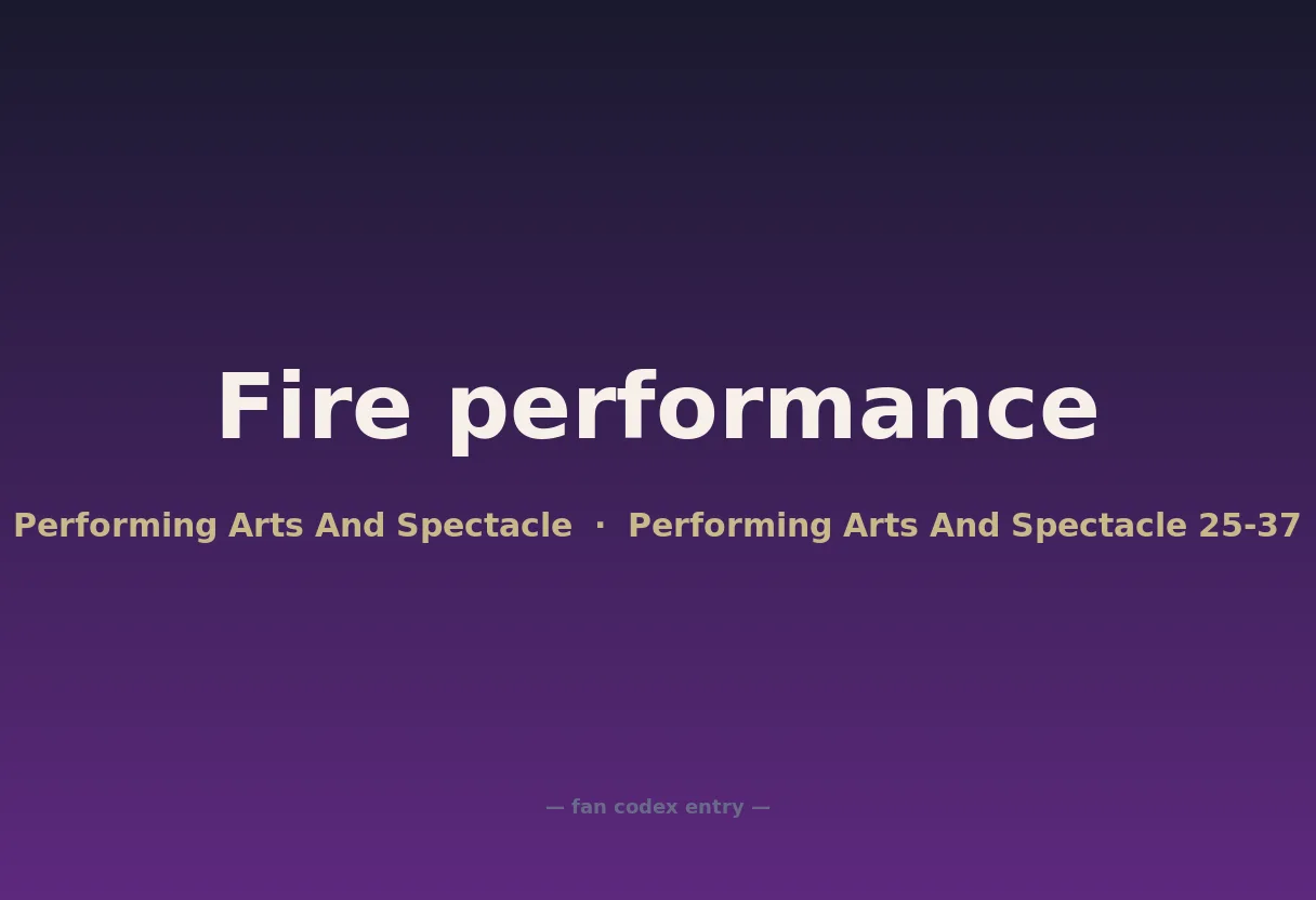 Fire performance